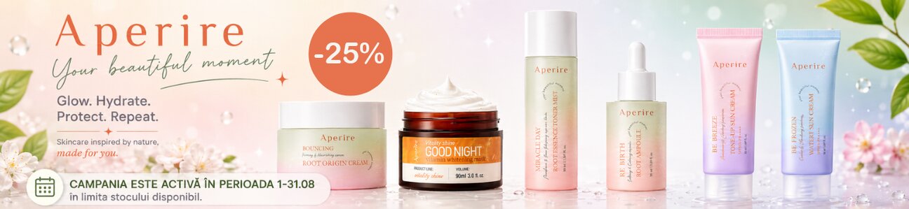 Promotie cu reducere 25% la Aperire