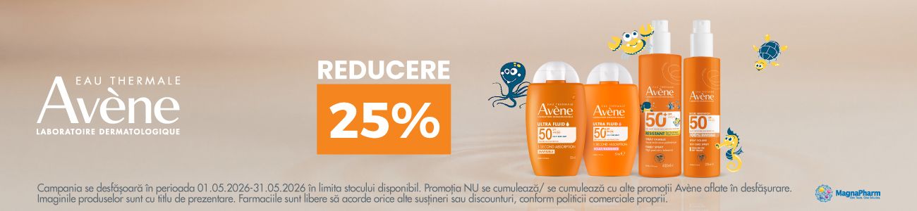Promotie cu reducere 25% la Avene