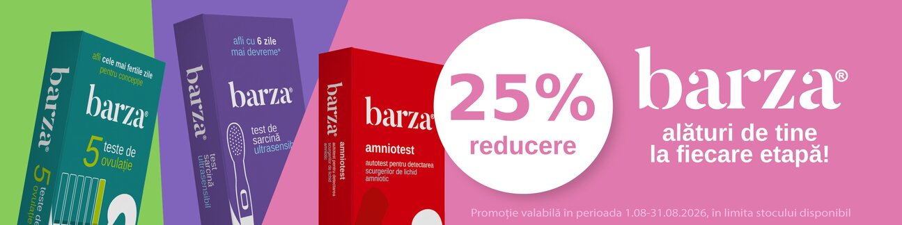 Promotie cu reducere 25% la Barza