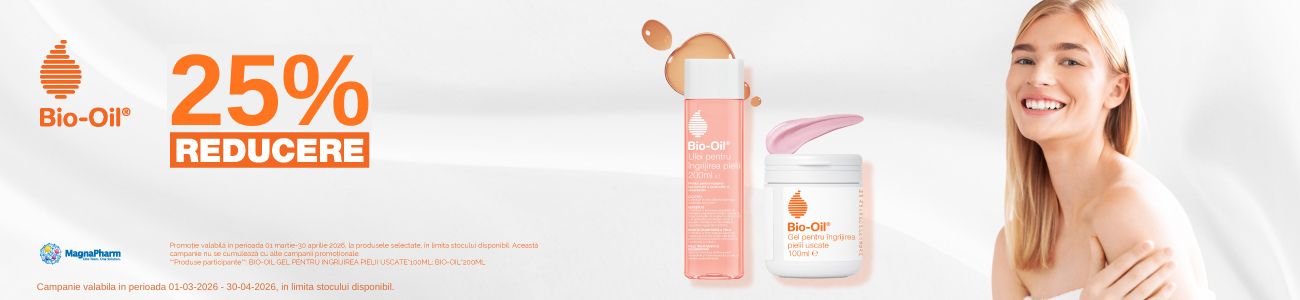 Promotie cu reducere 25% la Bio Oil