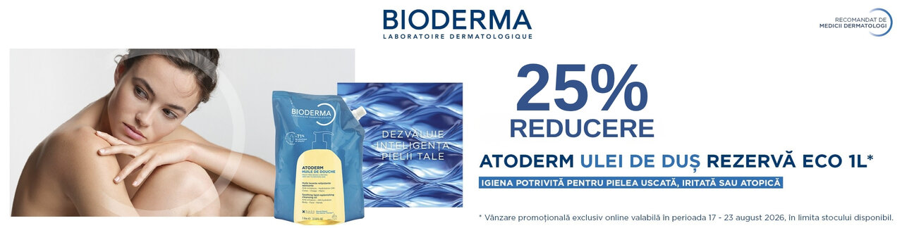 Promotie cu reducere 25% la Bioderma Atoderm