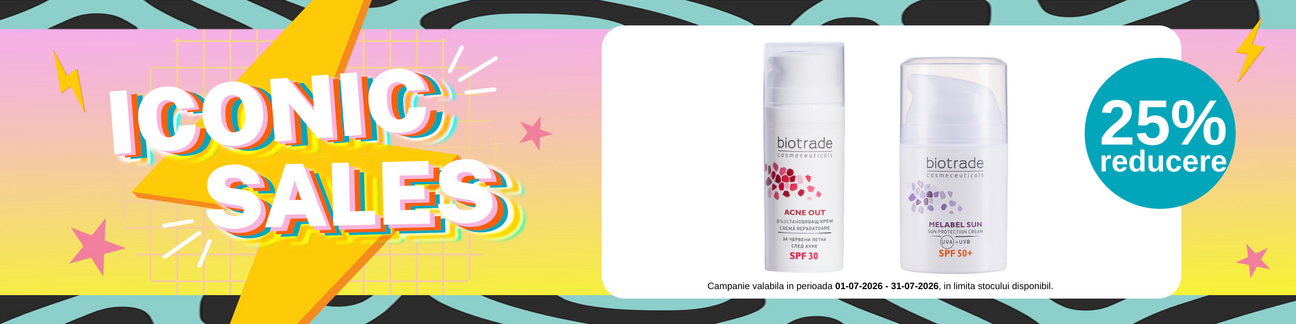 Promotie cu reducere 25% la Biotrade - Iconic Sales