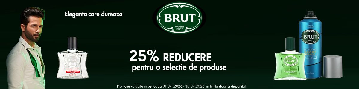 Promotie cu reducere 25% la Brut