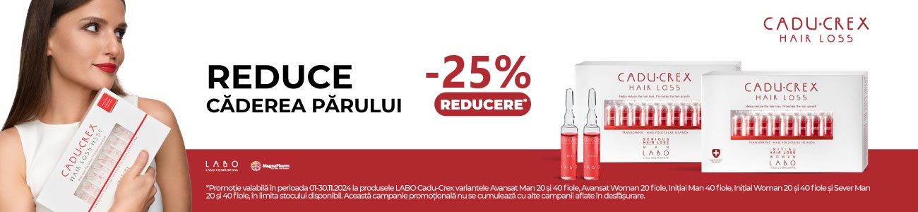 Promotie cu reducere 25% la Cadu-Crex