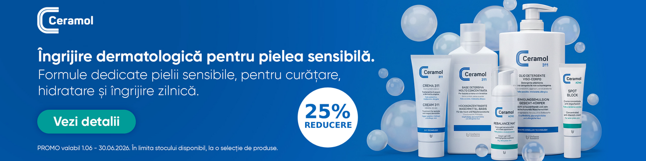 Promotie cu reducere 25% la Ceramol