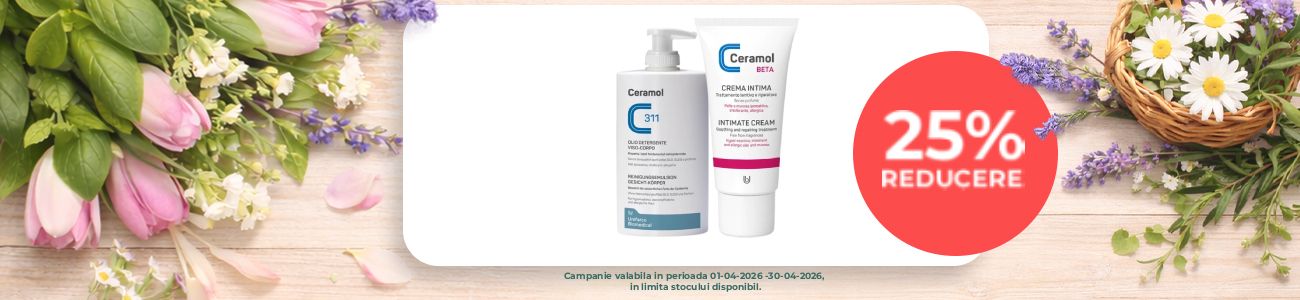 Promotie cu reducere 25% la Ceramol