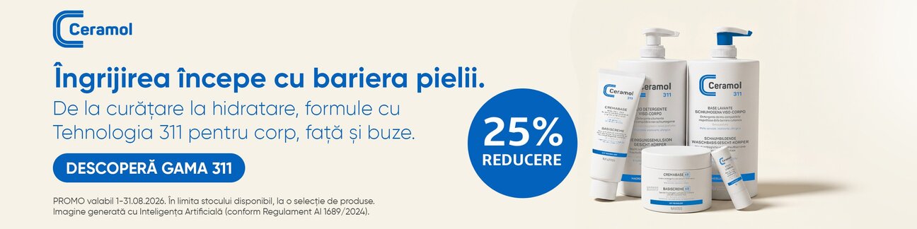 Promotie cu reducere 25% la Ceramol