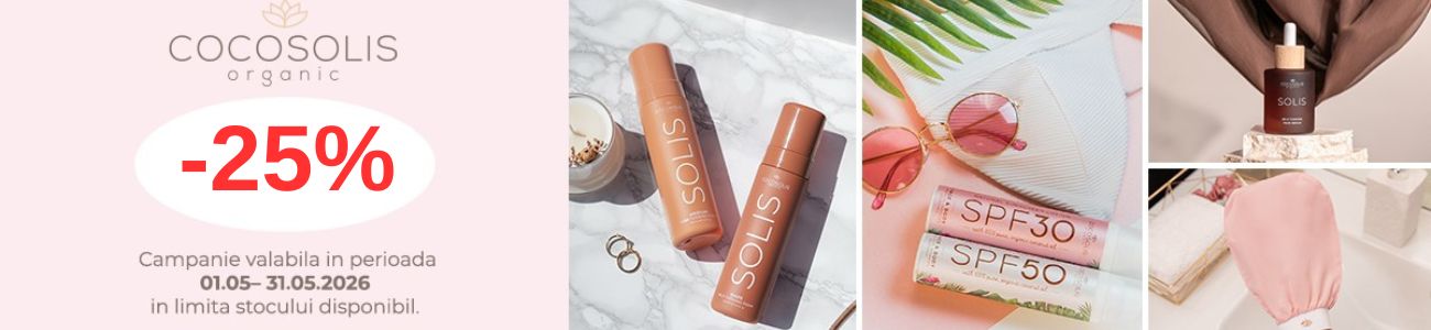 Promotie cu reducere 25% la Cocosolis