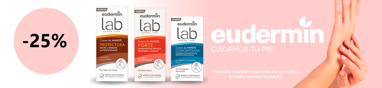 Promotie cu reducere 25% la Eudermin