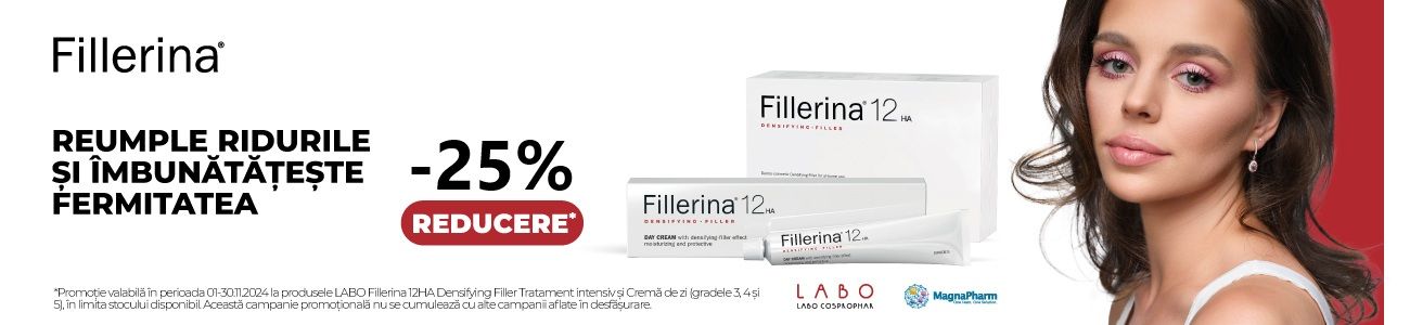 Promotie cu reducere 25% la Fillerina 12HA