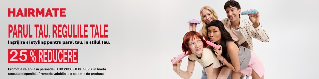 Promotie cu reducere 25% la Hairmate