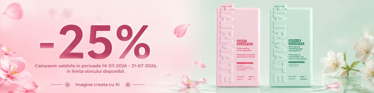 Promotie cu reducere 25% la Hairmate