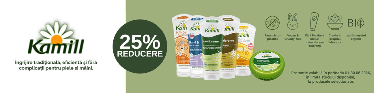 Promotie cu reducere 25% la Kamill