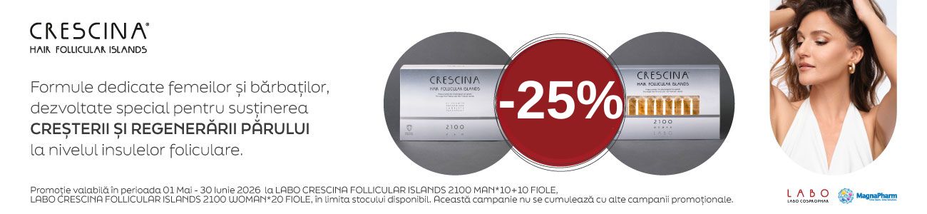 Promotie cu reducere 25% la Labo - Crescina Follicular Islands