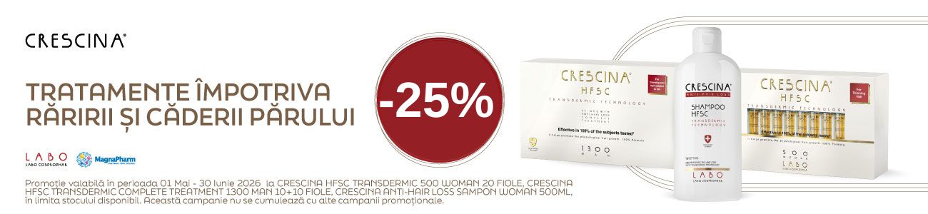 Promotie cu reducere 25% la Labo - Crescina