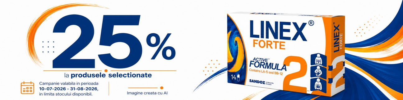 Promotie cu reducere 25% la Linex Forte