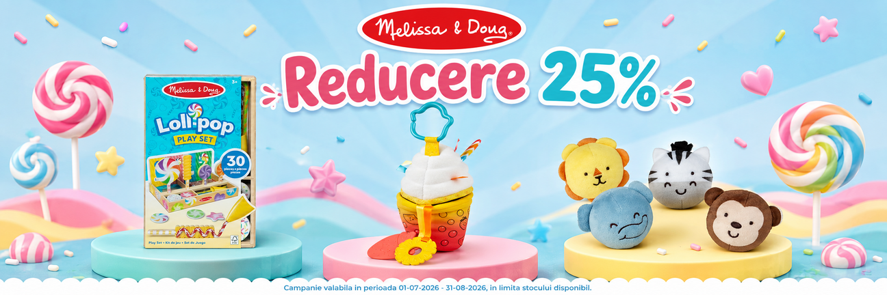 Promotie cu reducere 25% la Melissa & Doug