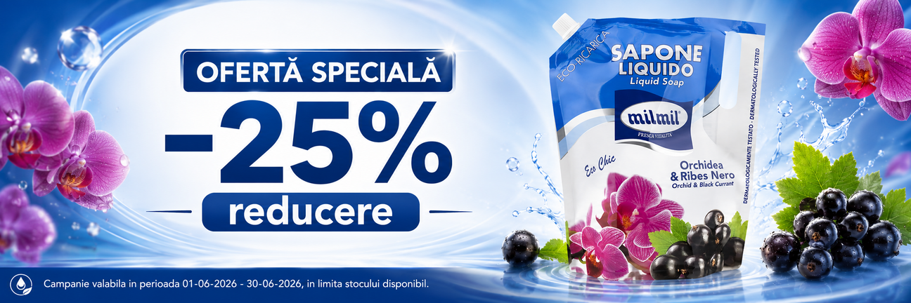 Promotie cu reducere 25% la Mil Mil