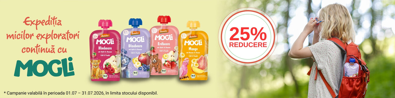 Promotie cu reducere 25% la Mogli