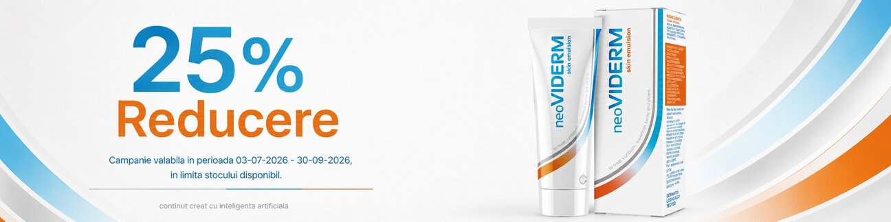 Promotie cu reducere 25% la Neoviderm