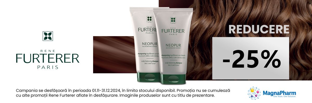 Promotie cu reducere 25% la Rene Furterer