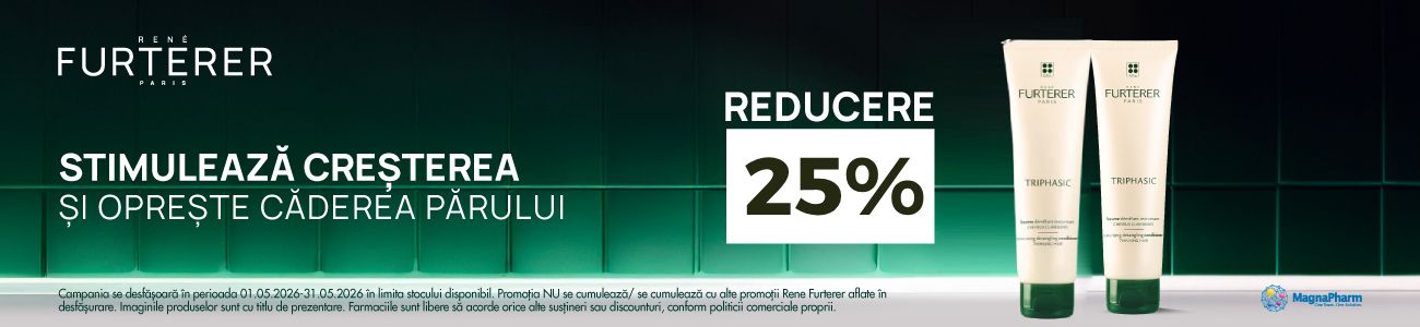 Promotie cu reducere 25% la Rene Furterer