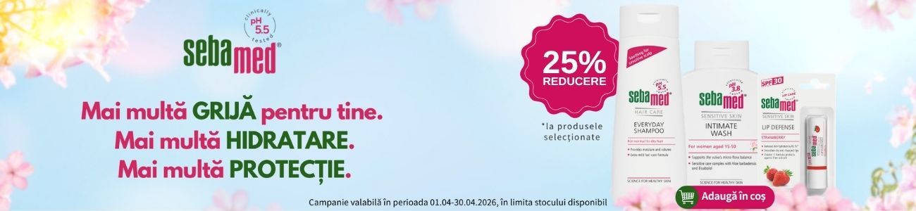 Promotie cu reducere 25% la Sebamed