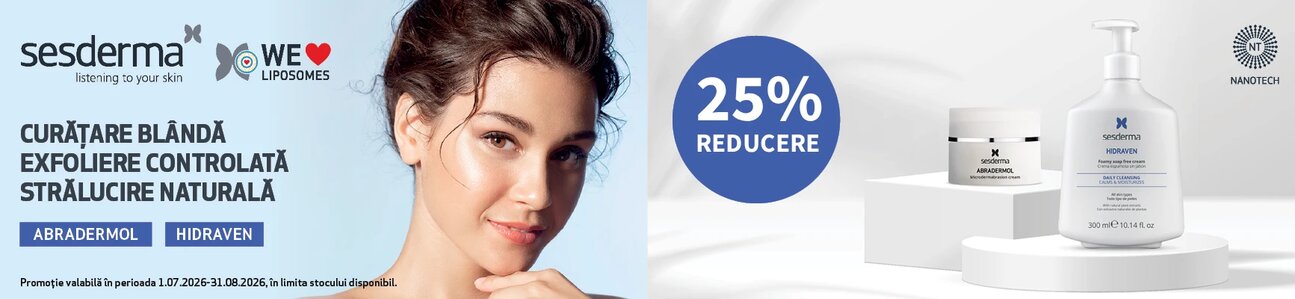 Promotie cu reducere 25% la Sesderma