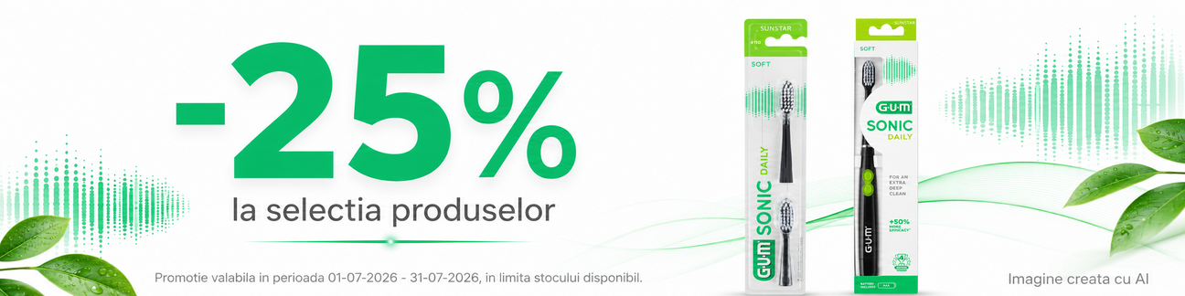Promotie cu reducere 25% la Sunstar Gum