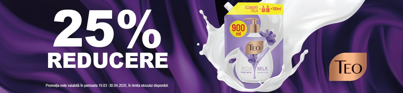 Promotie cu reducere 25% la Teo Bebe