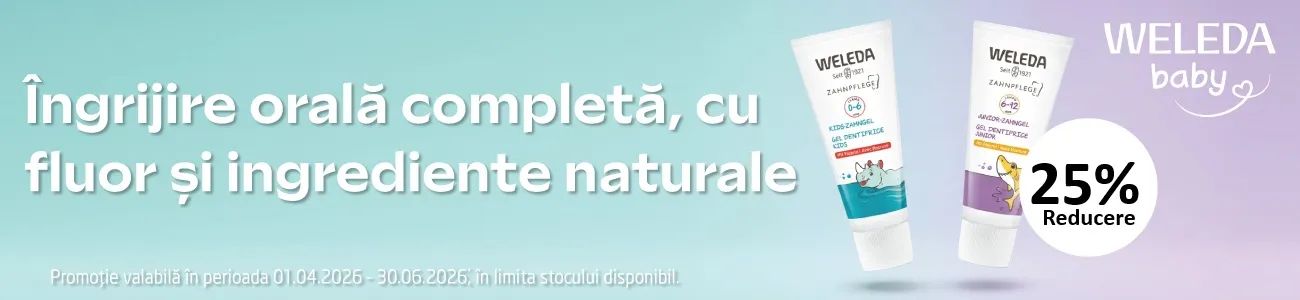Promotie cu reducere 25% la Weleda