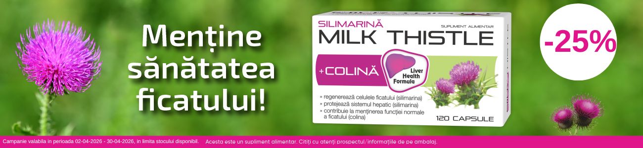 Promotie cu reducere 25% la Zdrovit - Silimarina