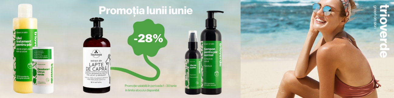 Promotie cu reducere 28% la Trio Verde