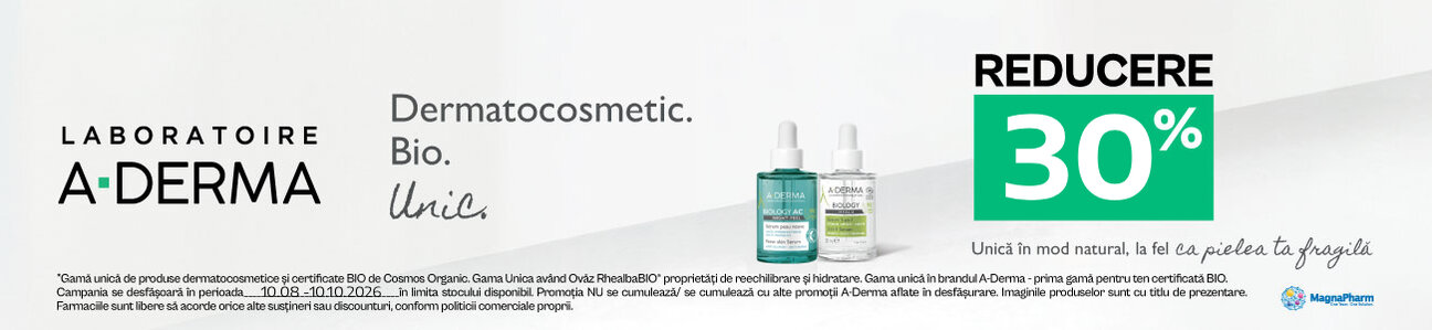 Promotie cu reducere 30% la Aderma