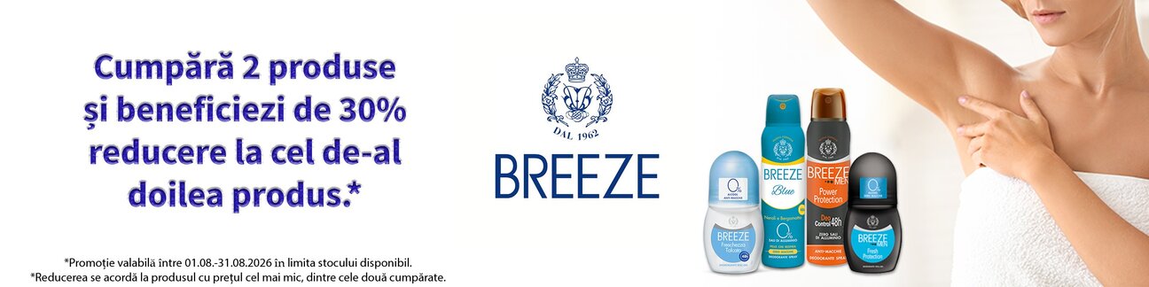Promotie cu reducere 30% la al doilea Breeze