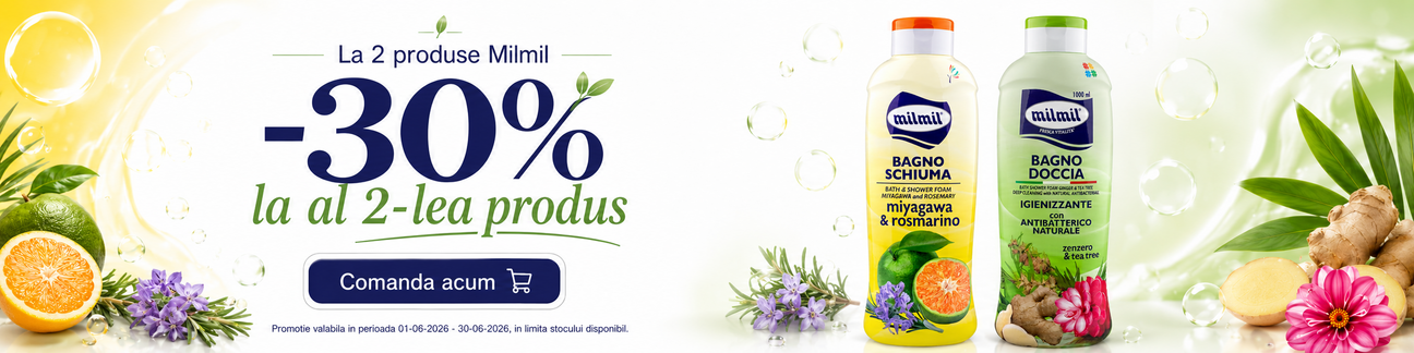 Promotie cu reducere 30% la al doilea Mil Mil