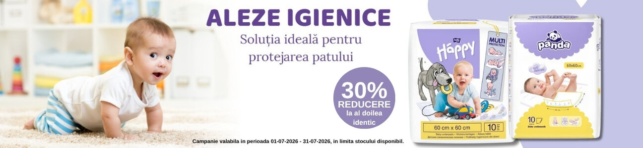 Promotie cu reducere 30% la al doilea produs identic Happy