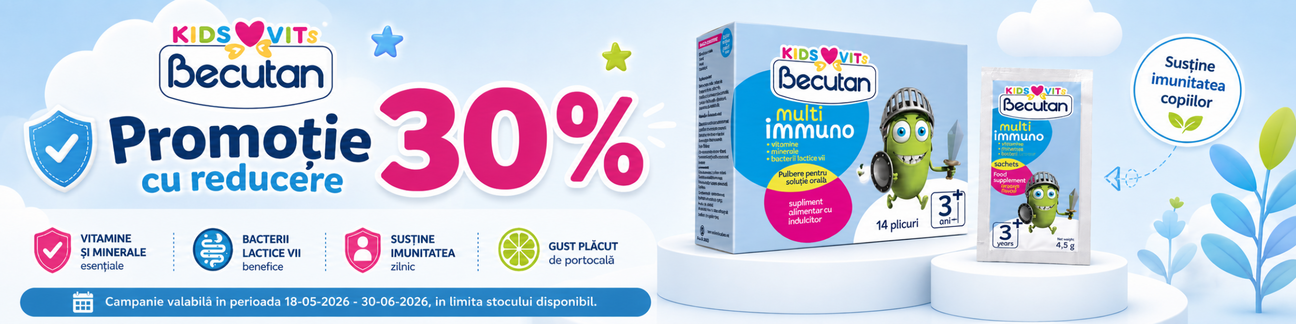 Promotie cu reducere 30% la Becutan