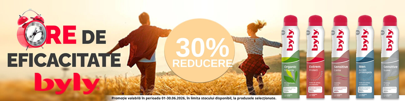 Promotie cu reducere 30% la Byly