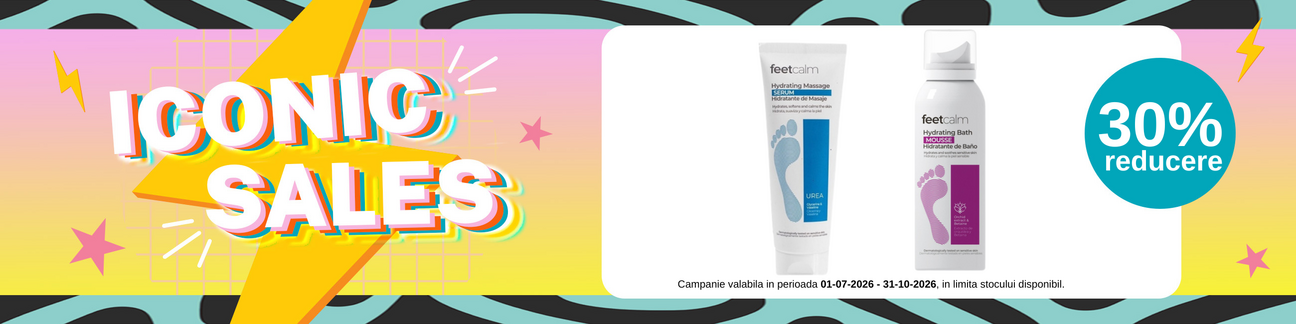 Promotie cu reducere 30% la Feet Calm - Iconic Sales