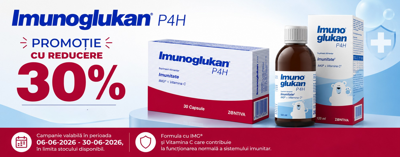 Promotie cu reducere 30% la Zentiva - Imunoglukan