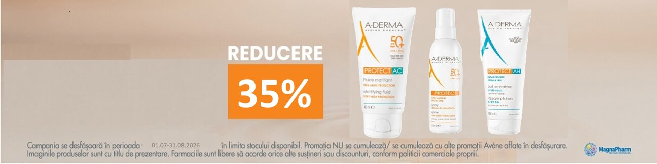 Promotie cu reducere 35% la Aderma