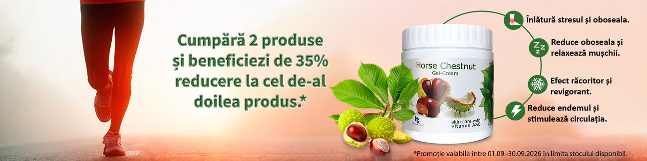 Promotie cu reducere 35% la al doilea produs Hunca