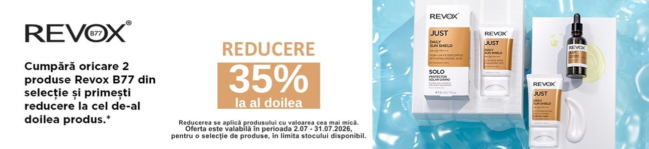 Promotie cu reducere 35% la al doilea produs Revox