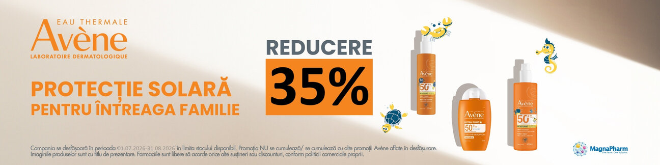 Promotie cu reducere 35% la Avene 