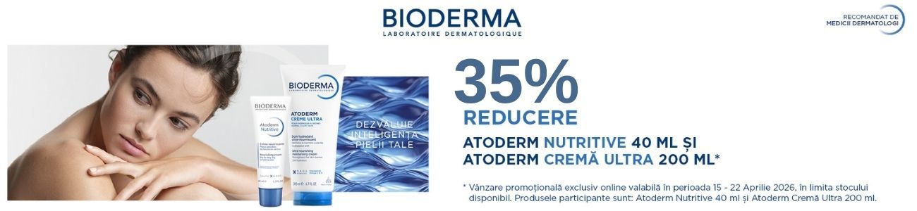 Promotie cu reducere 35% la Bioderma