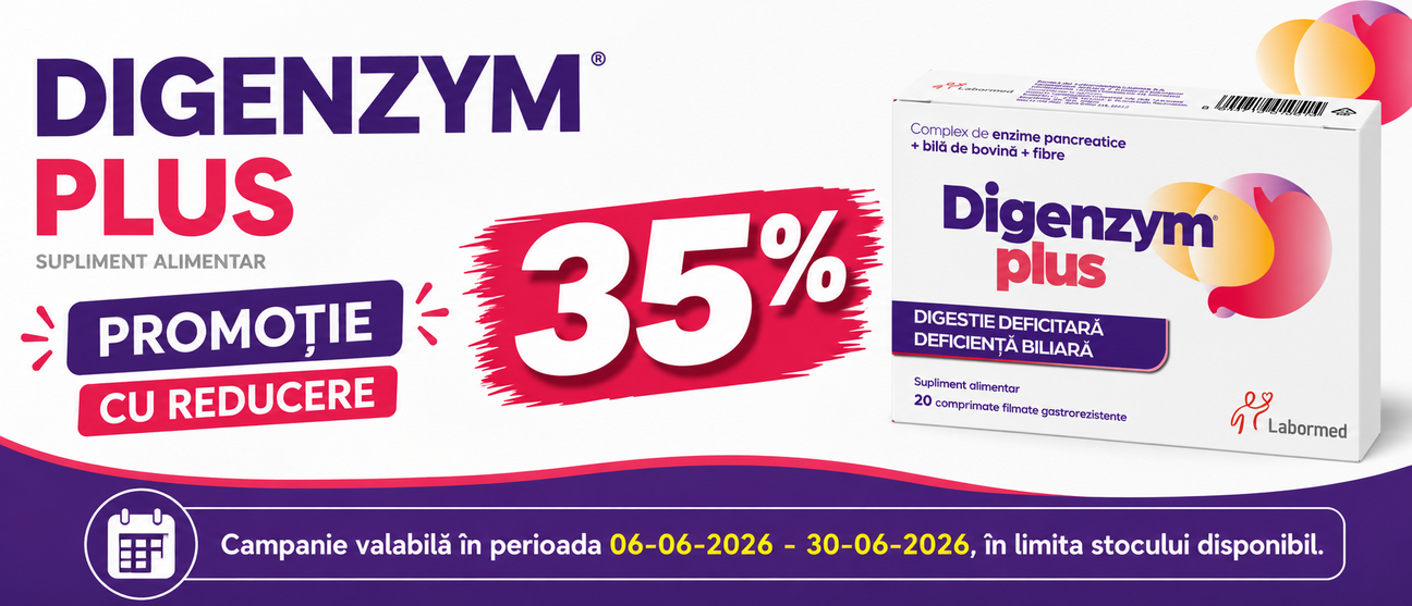 Promotie cu reducere 35% la Labormed - Digenzym Plus