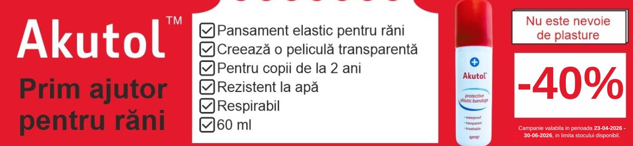 Promotie cu reducere 40% la Akutol