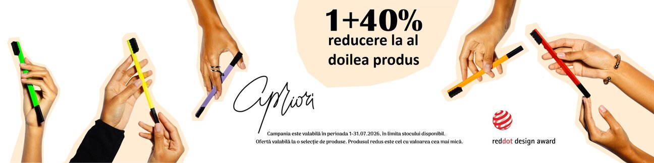 Promotie cu reducere 40% la al doilea produs Apriori
