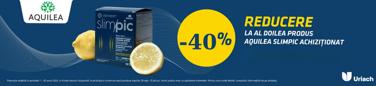 Promotie cu reducere 40% la al doilea produs Uriach